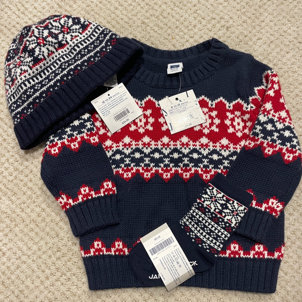 NWT Janie & Jack boys Christmas bundle